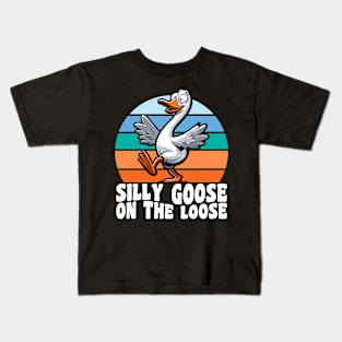 Silly Goose On The Loose Kids T-Shirt